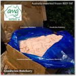 Beef FAT lemak sapi frozen Australia AMG bulk carton pack +/- 25kg 50x36x16cm (price/kg)